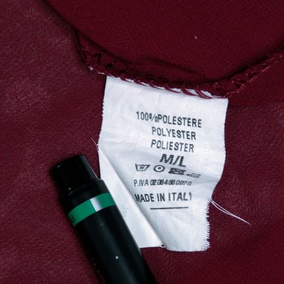 Burgundy Blouse size M/L (EUC) - Picture 6 of 6